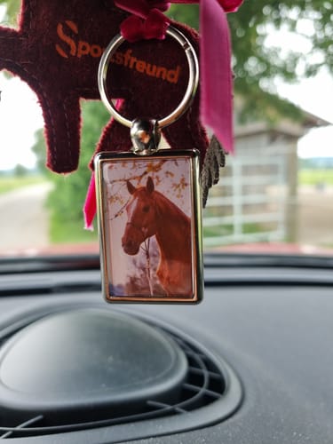 Customer photo review of Schlüsselanhänger mit Pferdefoto