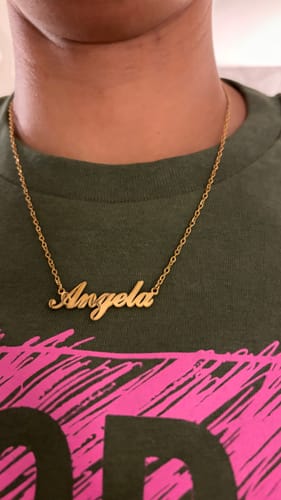 Customer photo review of Personalized Name Necklace