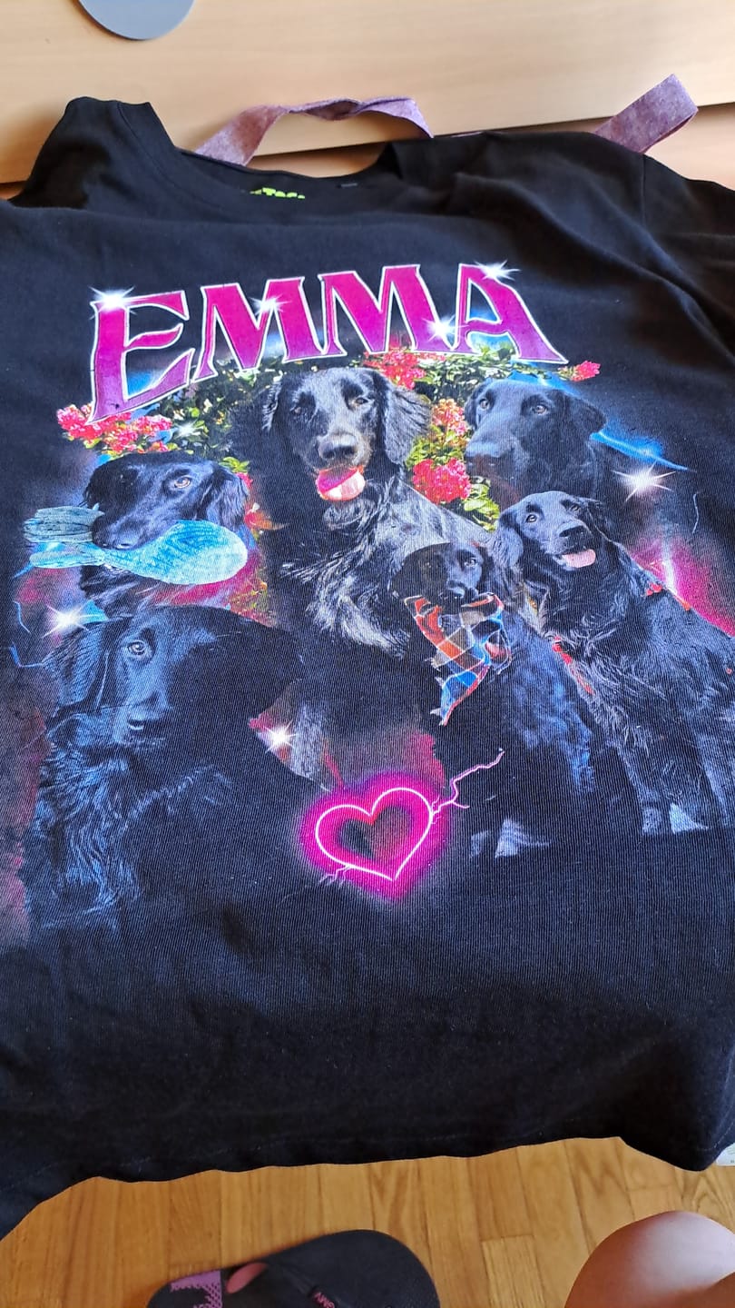 Customer photo review of BOOTLEG T-SHIRT GIORGIA TEMPLATE