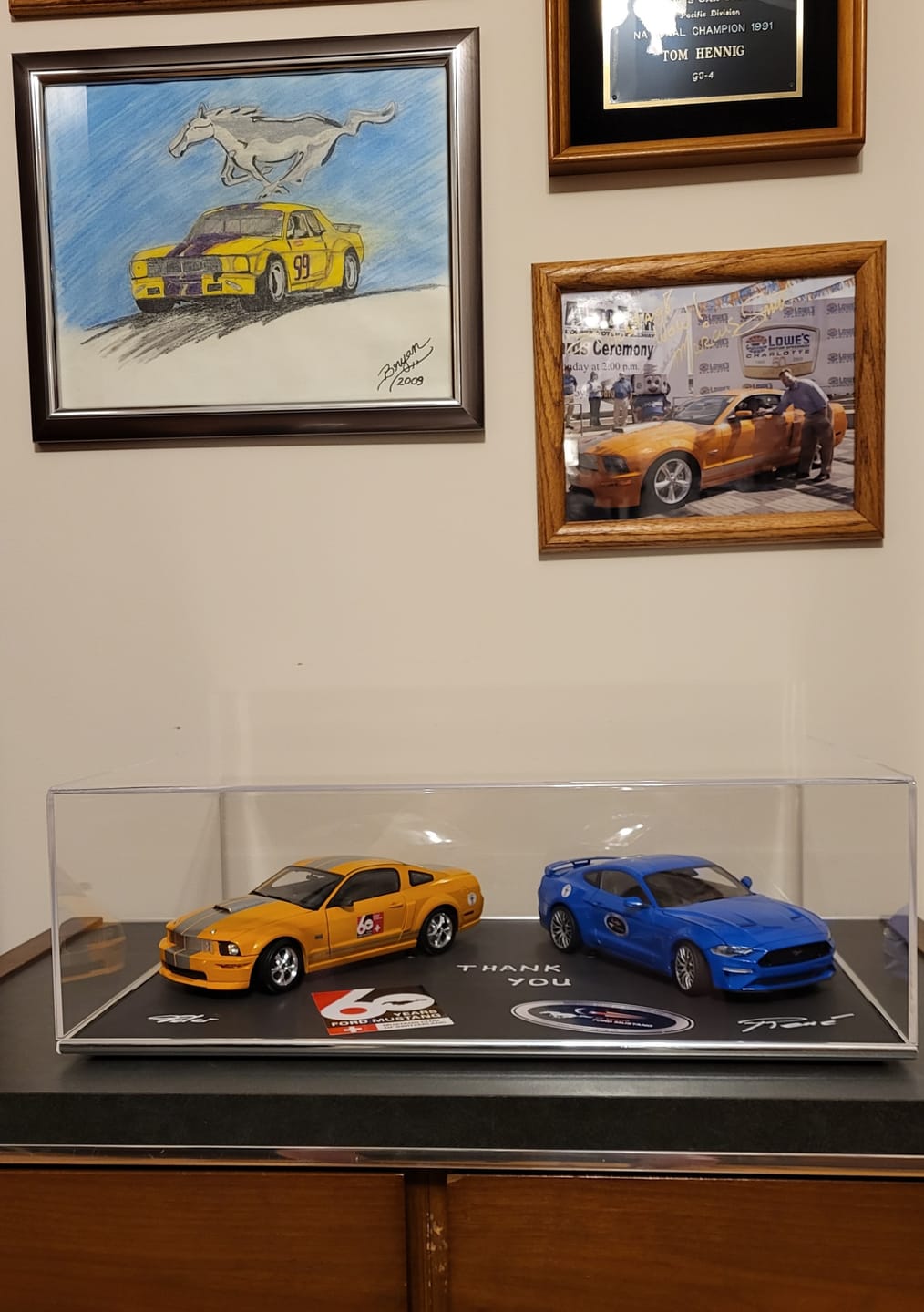 Customer photo review of Versatile Acrylic Display Cases with Double Sheet Base with Clear Case
