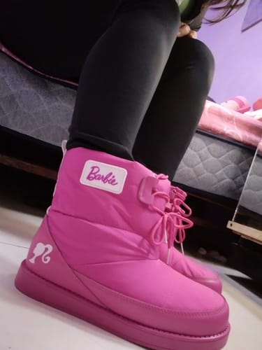 Customer photo review of Barbie Pink Snow Boot