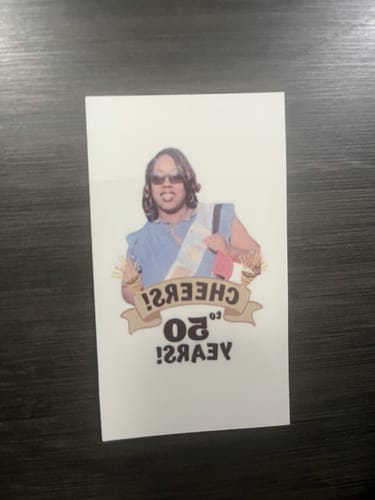 Customer photo review of Cheers to Years Birthday Banner