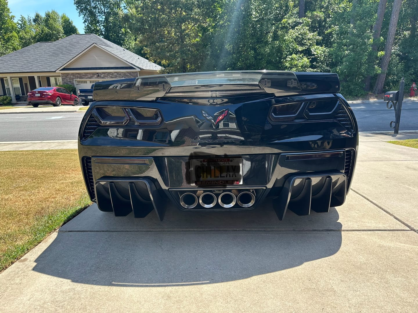 Customer photo review of Chevrolet Corvette C7 Add On Rear Bumper Diffuser