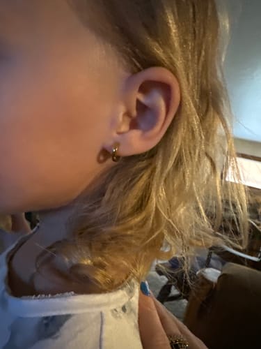 Customer photo review of Chunky Gold Huggies