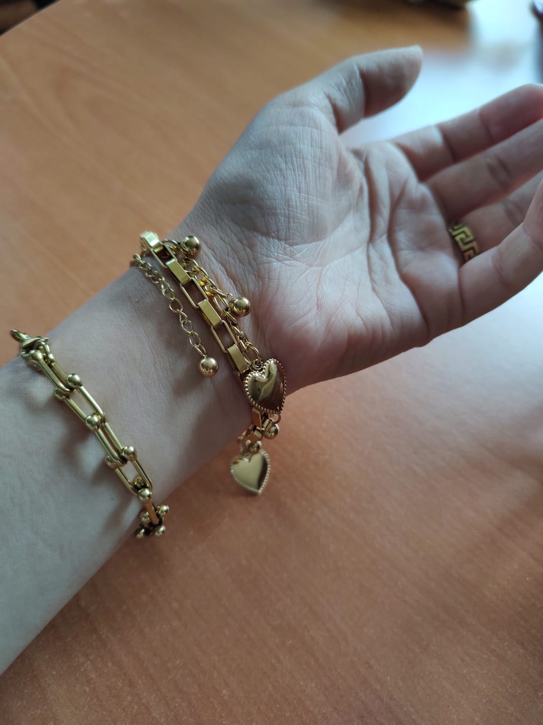 Customer photo review of Pulsera de Corazón