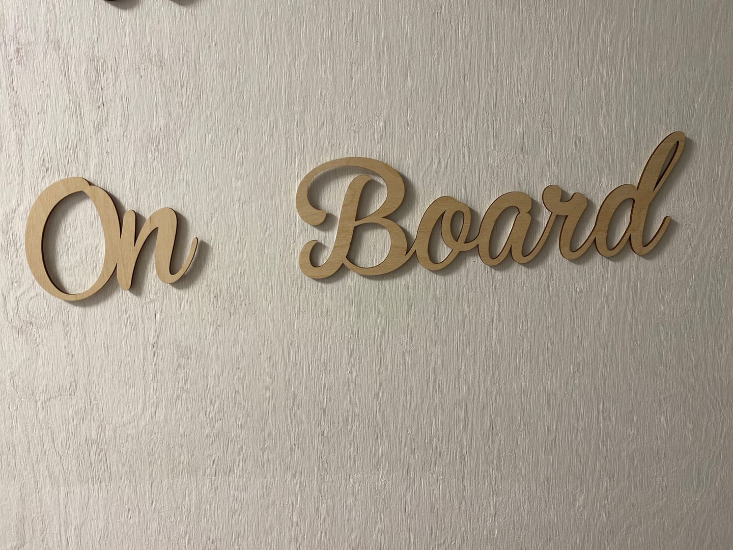 Customer photo review of Script Font Custom Name Wood Cutout - Baby Nursery - Decor - DIY - up to 48 Wide"