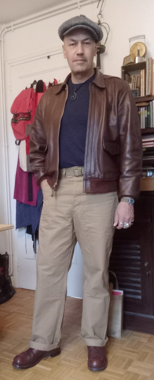 Customer photo review of 1944 USMC Officer Trousers - Khaki