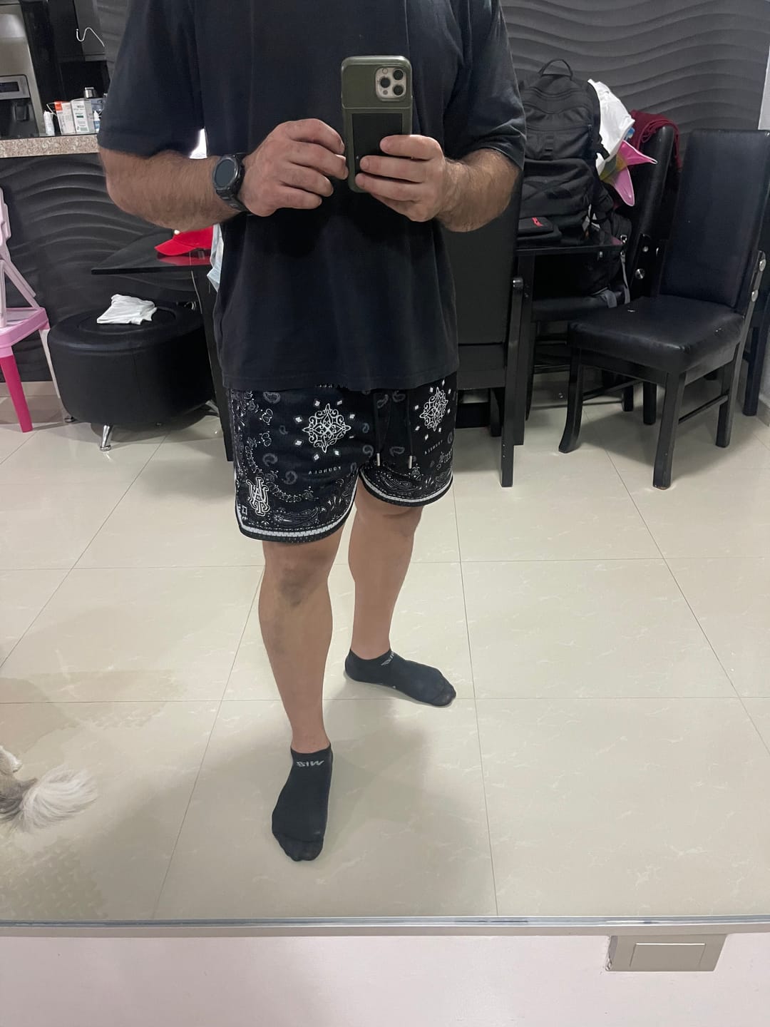 Customer photo review of 132 Infamous Bandana Shorts