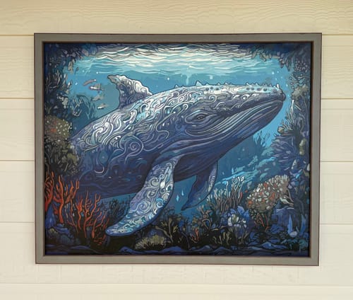 Customer photo review of Humpback Whale - Paint by Numbers