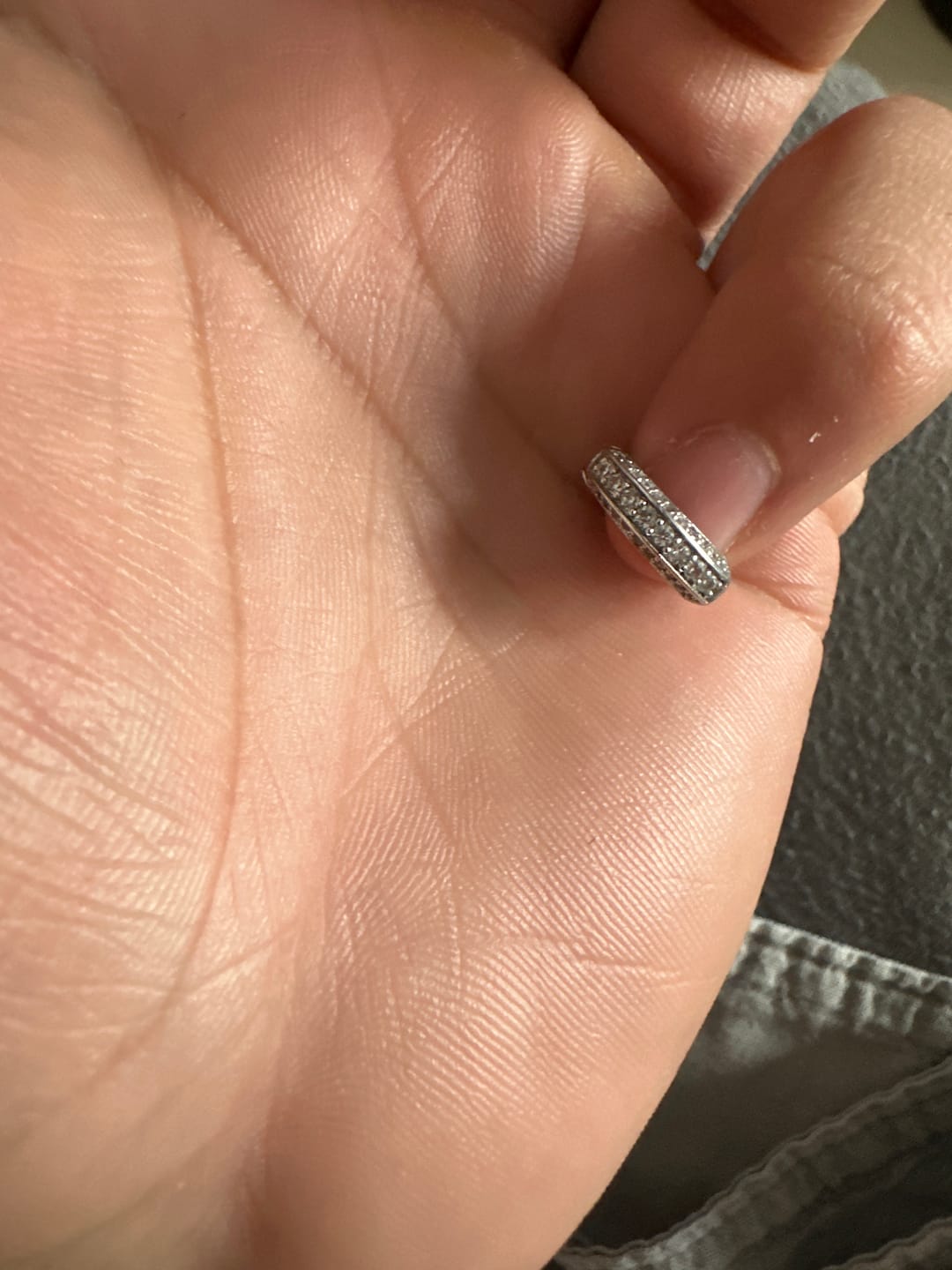 Customer photo review of FROSTIES EARRINGS. - WHITE GOLD