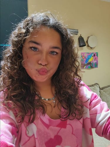 Customer photo review of Citha Hazel Brown Prescription Colored Contact Lenses