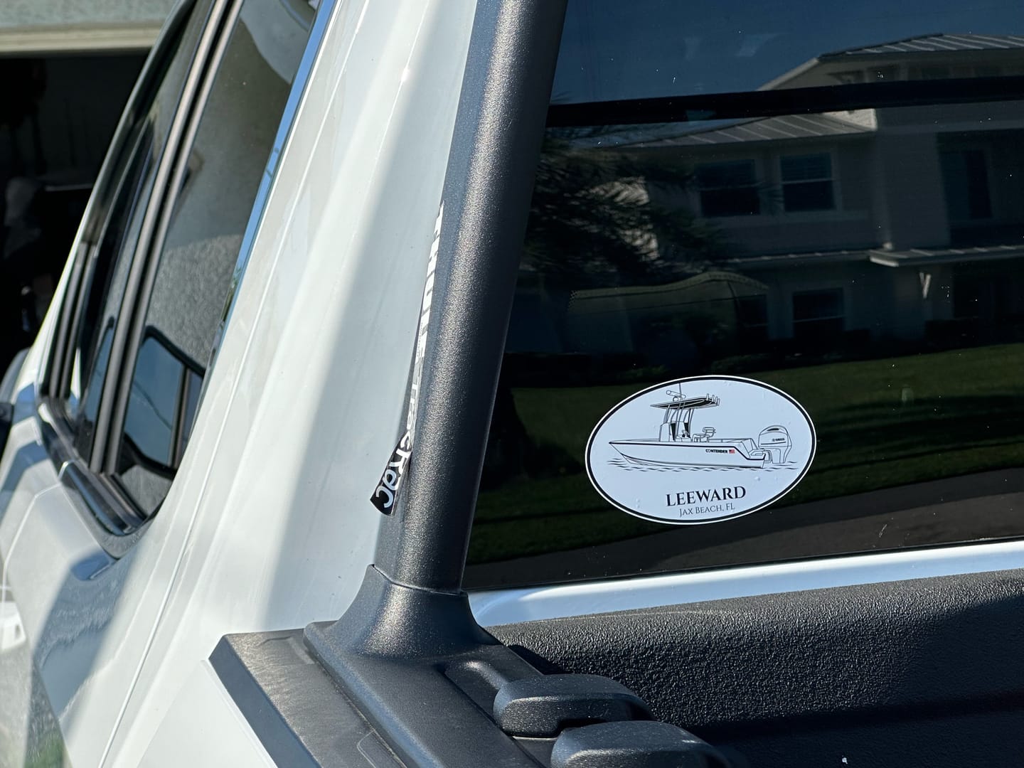 Customer photo review of Custom Oval Boat Stickers