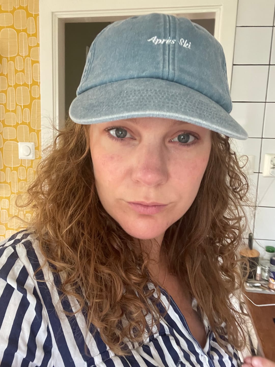 Customer photo review of Après Ski Vintage Hat - Vintage Light Denim - OUTLET