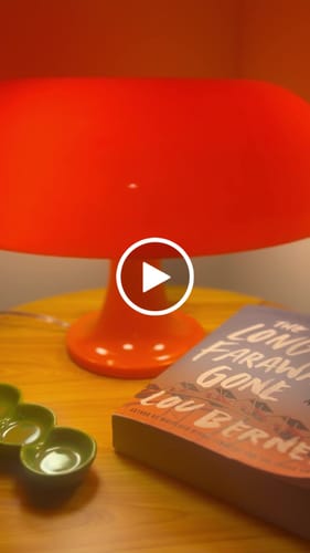 Customer video review of Puffball Lamp - Blood Orange