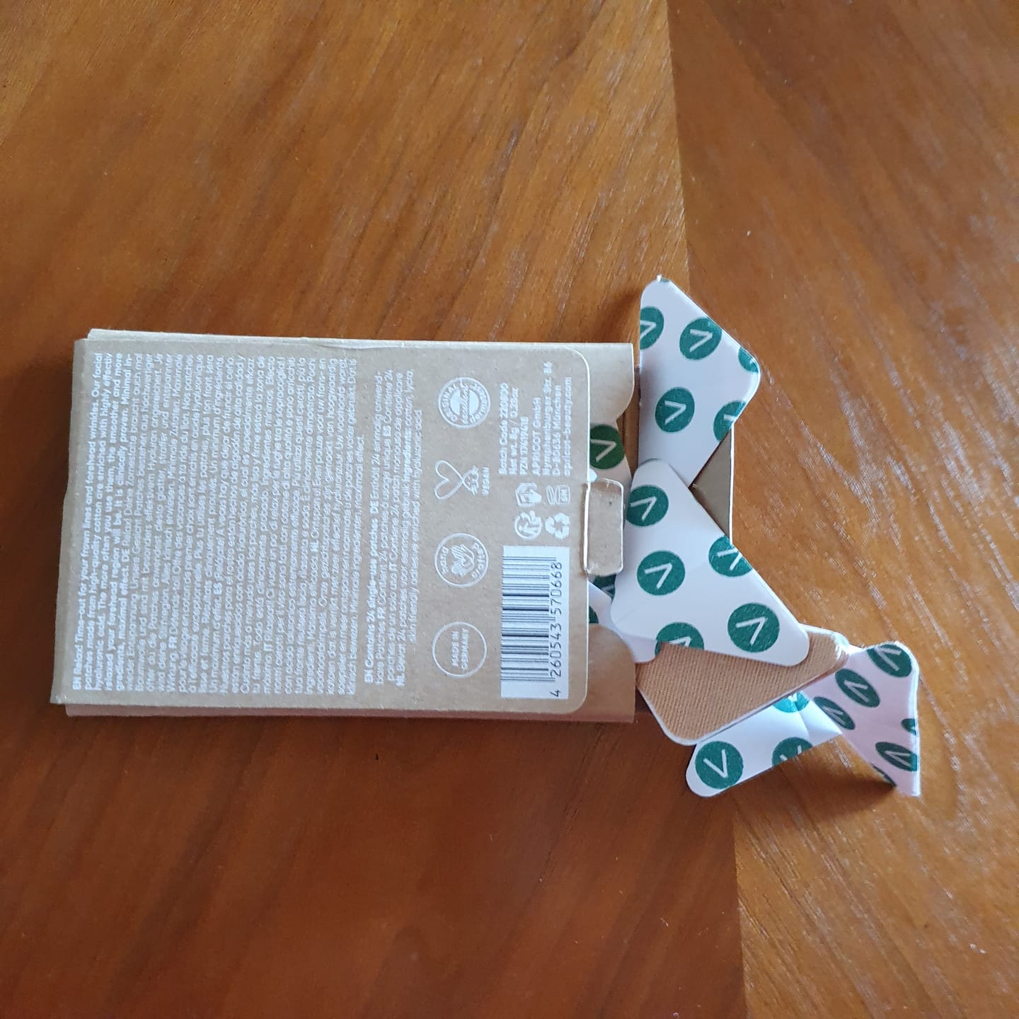 Customer photo review of Zornesfalten Patches mit Hyaluron - MINI PACK