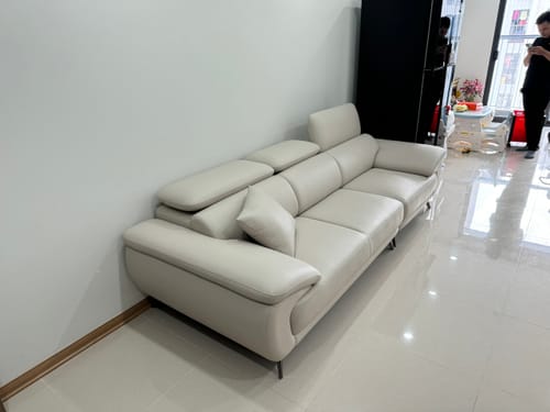 Customer photo review of Sofa văng da 3 chỗ tựa gật gù - PERRY