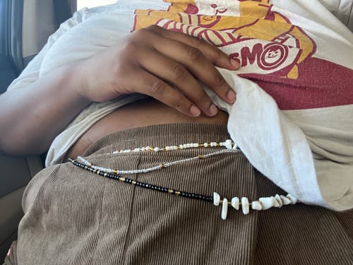 Customer photo review of Extended Length 60 Inch Oshun Waist Beads