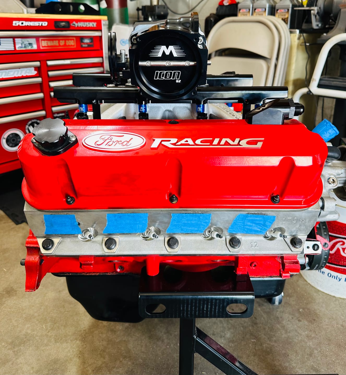 Customer photo review of ICON 92/95mm Cable Drive Throttle Body (Black) w/ Interchangeable Connection