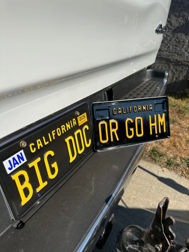 Customer photo review of 1963 CALIFORNIA LICENSE PLATE 6"x12" (156.5mm x 305mm)
