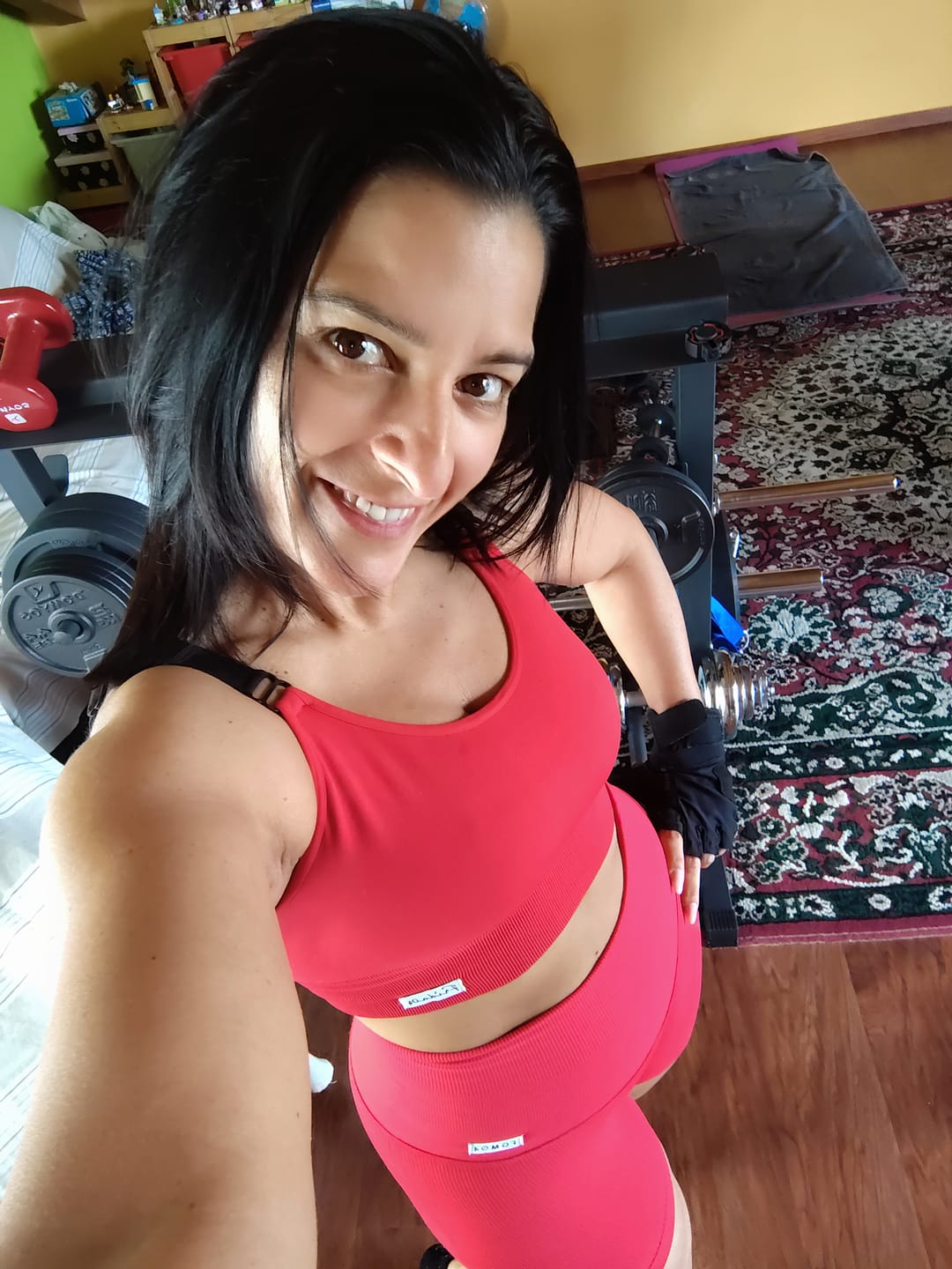 Customer photo review of Shorts CALIPSO Rosso Lampone Costine