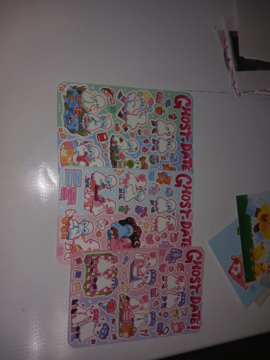 Customer photo review of The Complete Ghost Date Sticker Sheet Series