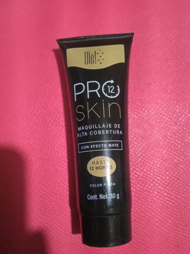 Customer photo review of Maquillaje Líquido Alta Cobertura Olé!, 30 gr