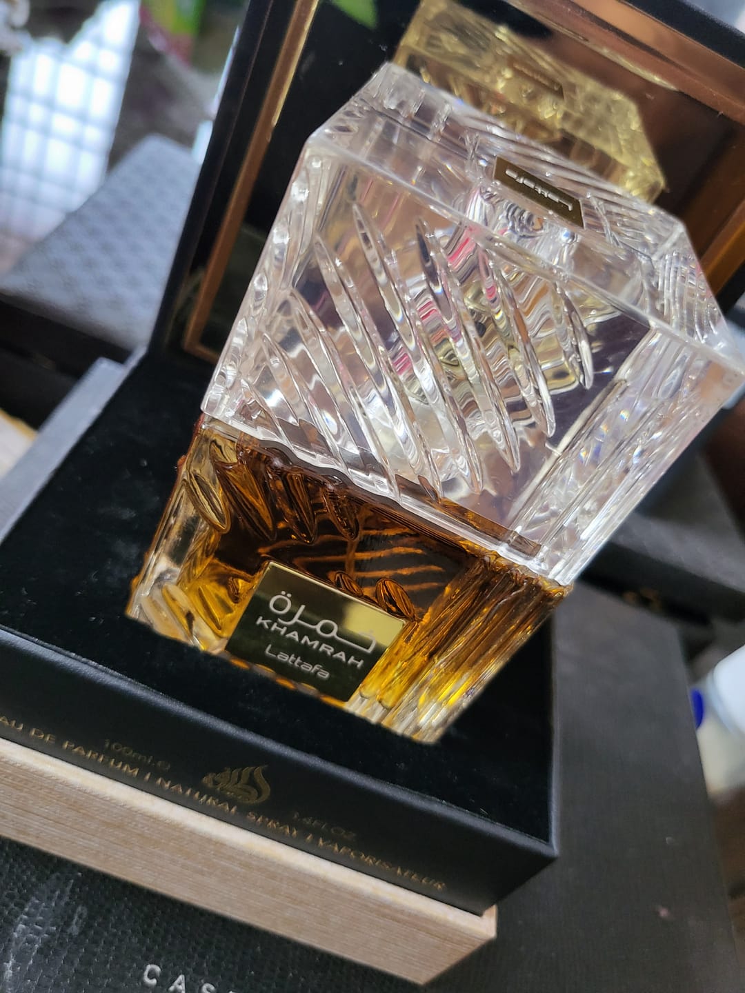 Customer photo review of Lattafa Khamrah Eau De Parfum For Unisex