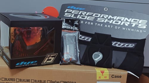 Customer photo review of Dye Precision Perfoemance Slide Shorts