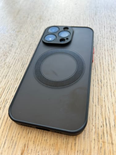 Customer photo review of Shockproof Matte Magsafe Apple iPhone Case