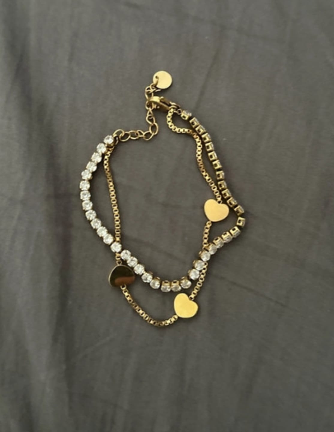 Customer photo review of Lovely Tennis Armband | 18K vergoldet
