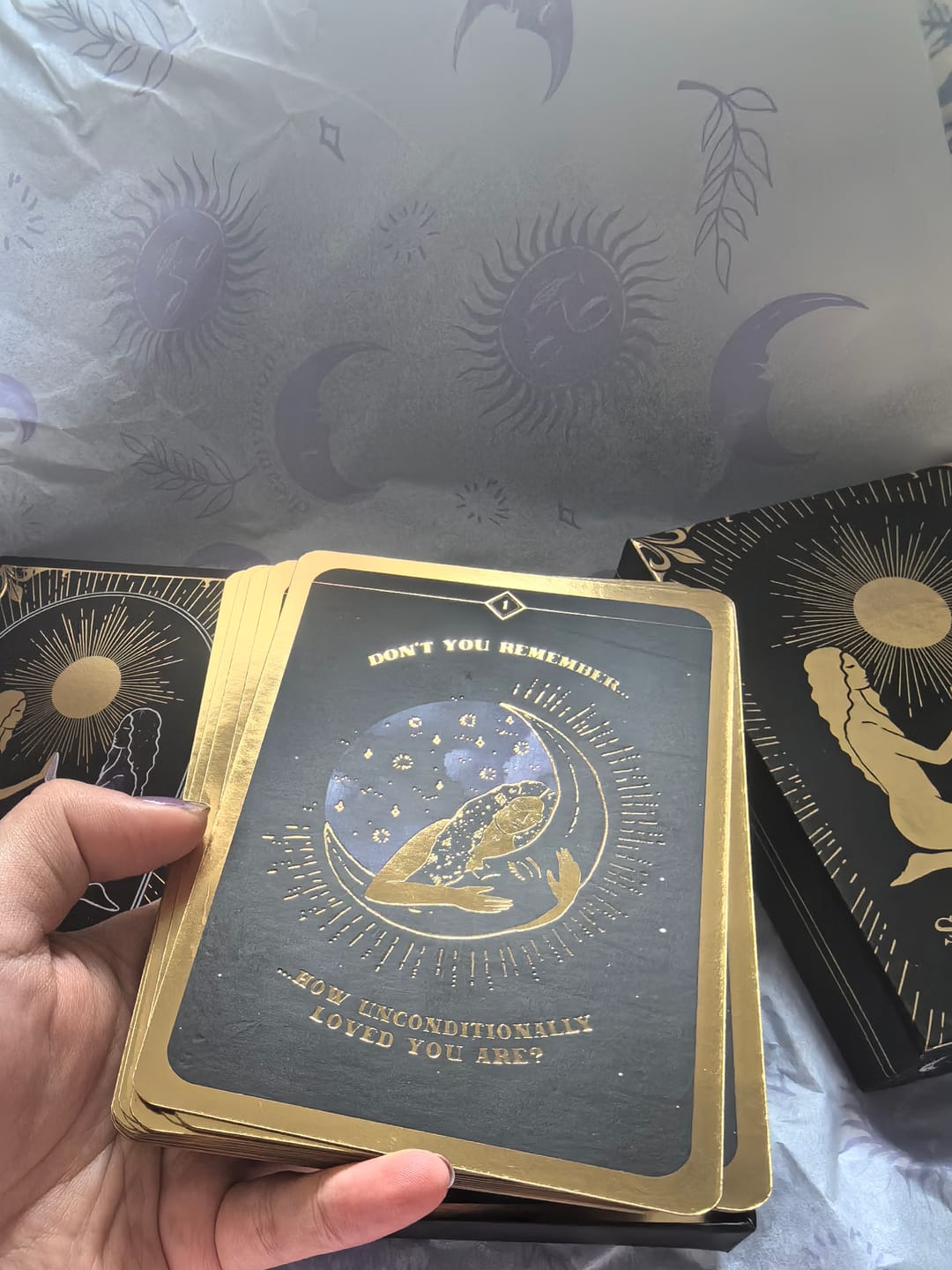 Customer photo review of Soul Whispers Card Deck