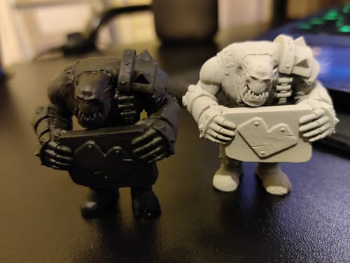 Customer photo review of Make WAAGH! not War Orc model