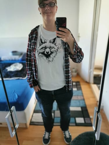 Customer photo review of Fuchs Skizze - Bio Herren Shirt