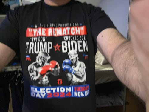 Customer photo review of Voting For The Felon T-Shirt