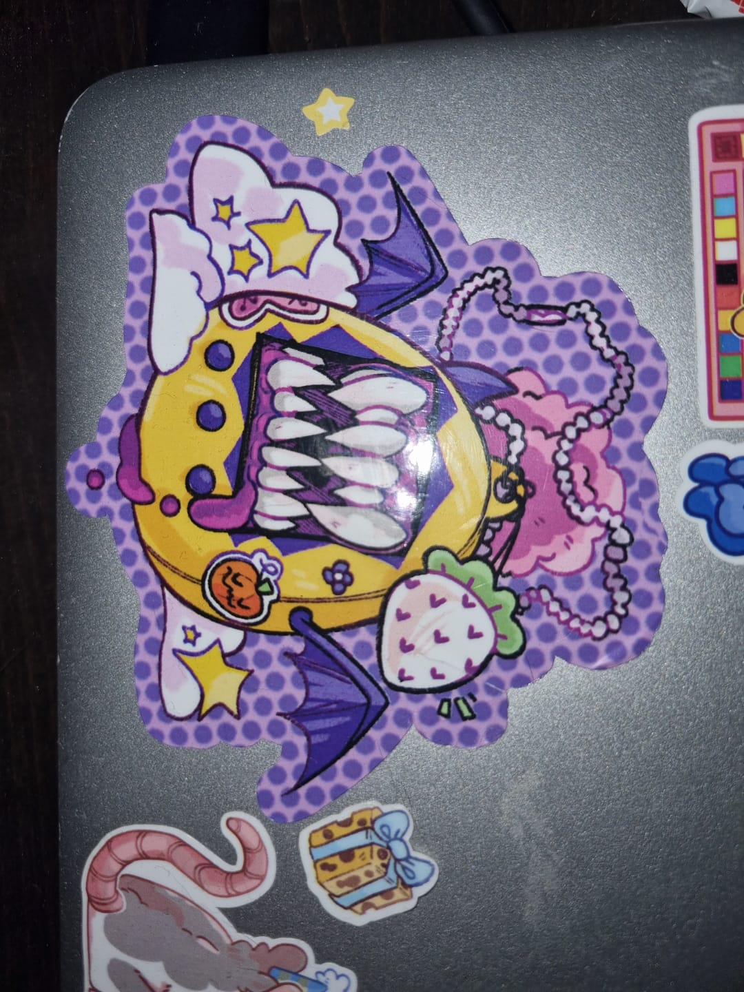 Customer photo review of Harajuku Virtual Pet Stickers!