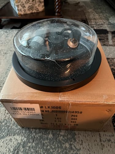 Customer photo review of Farmhouse Round Glass Flush Mount