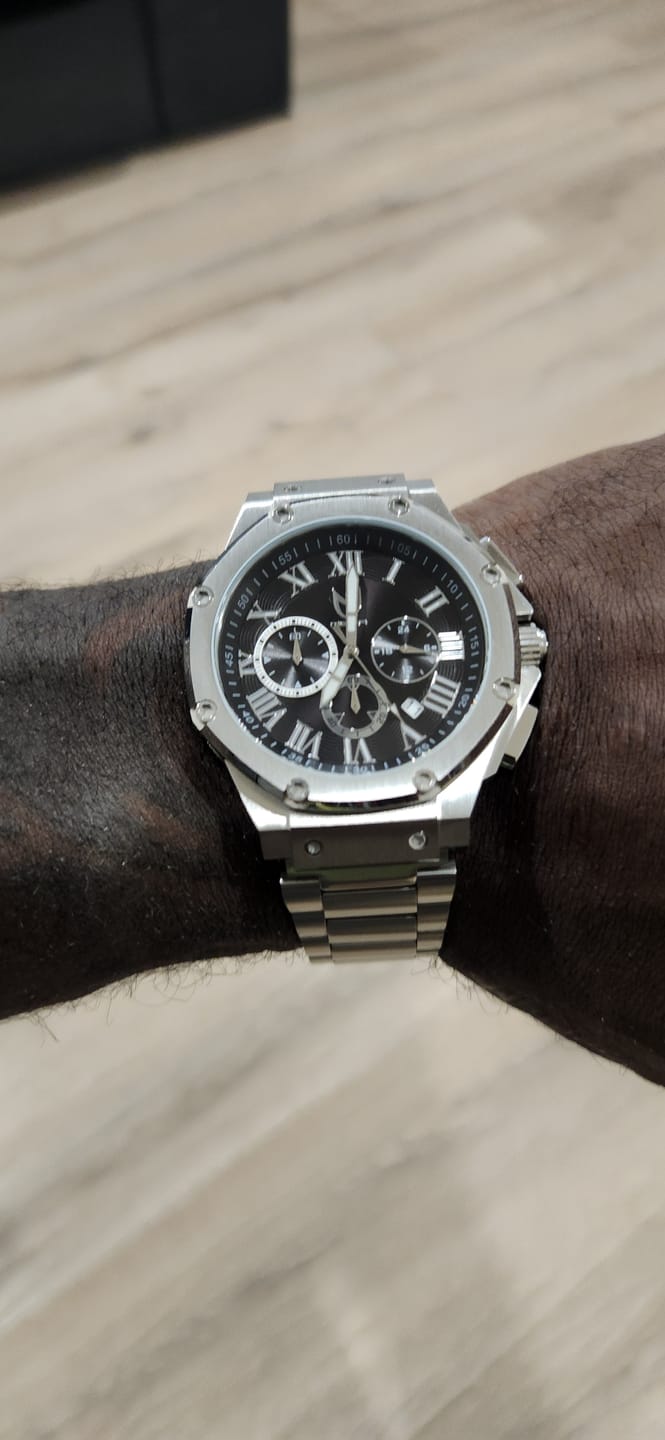 Customer photo review of AM1045SSB - AMBASSADOR SILVER BRUSHED WATCH