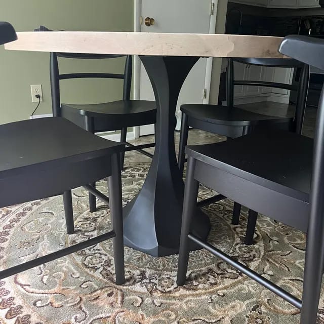 Customer photo review of Table Base 311S Lithe 28H Tulip Legs - Heavy Duty