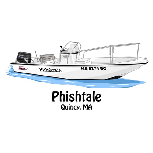 Customer photo review of Custom Digital Boat Artwork