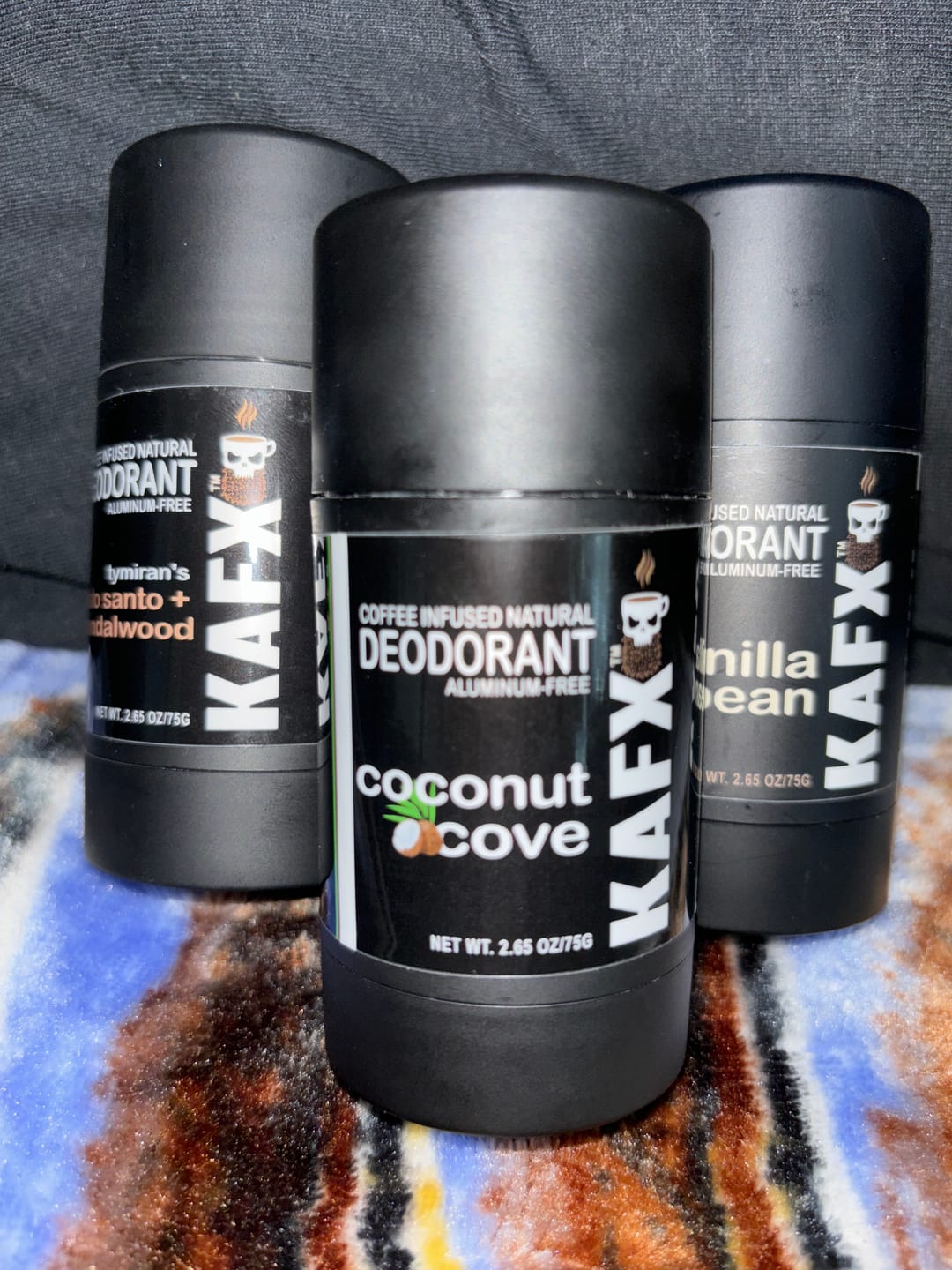 Customer photo review of Coconut Cove KAFX Body Natural Coffee Infused Deodorant