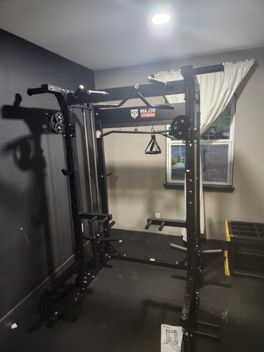 Customer photo review of Major Fitness F22 All-In-One Home Gym Power Rack
