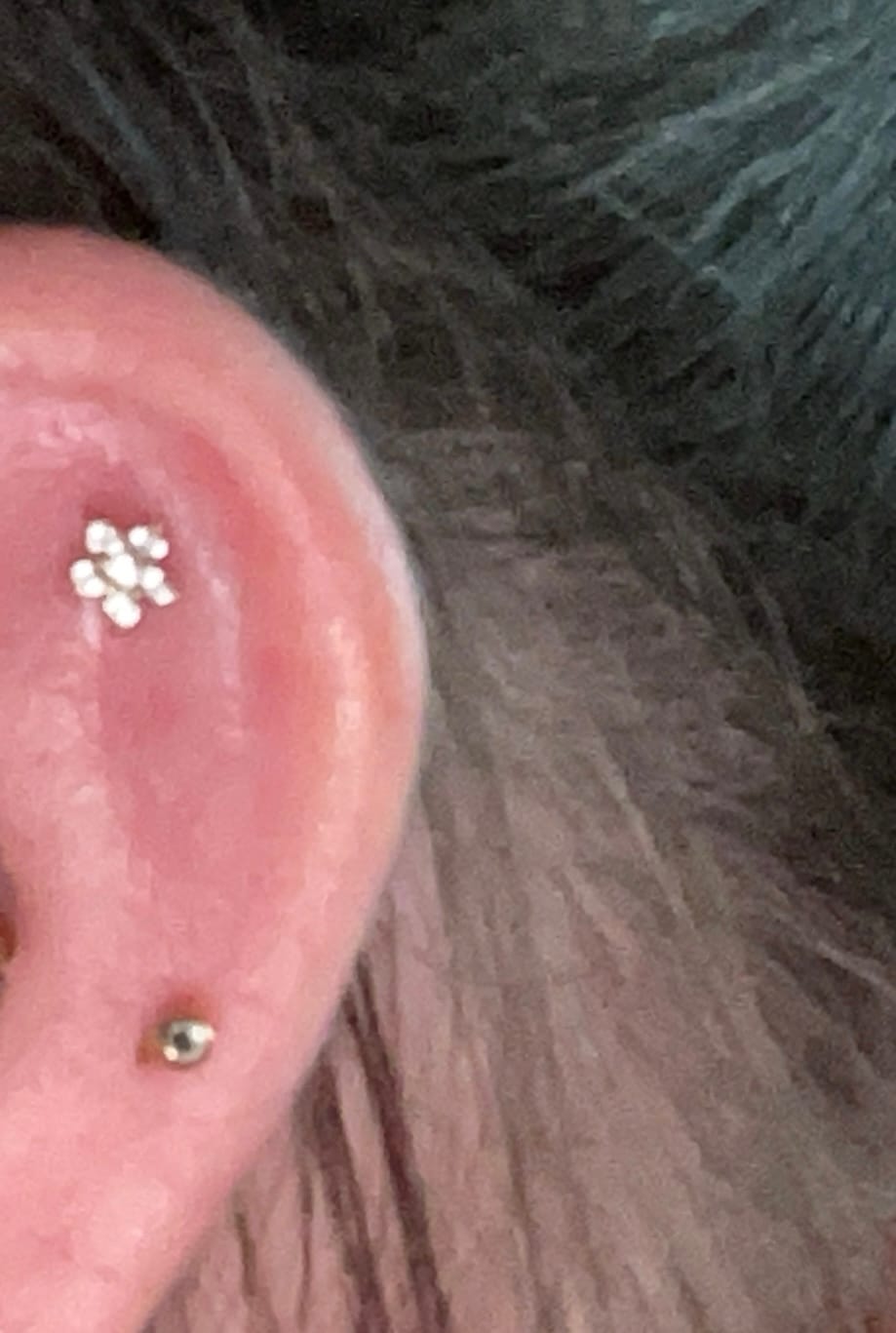 Customer photo review of Flower Piercing | Titan
