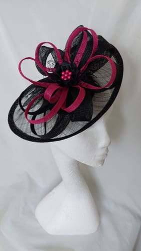 Customer photo review of Sinamay Gathered Fascinator Base 20x28cm HA057