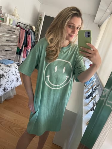Customer photo review of Smiley Face Tshirt Dress