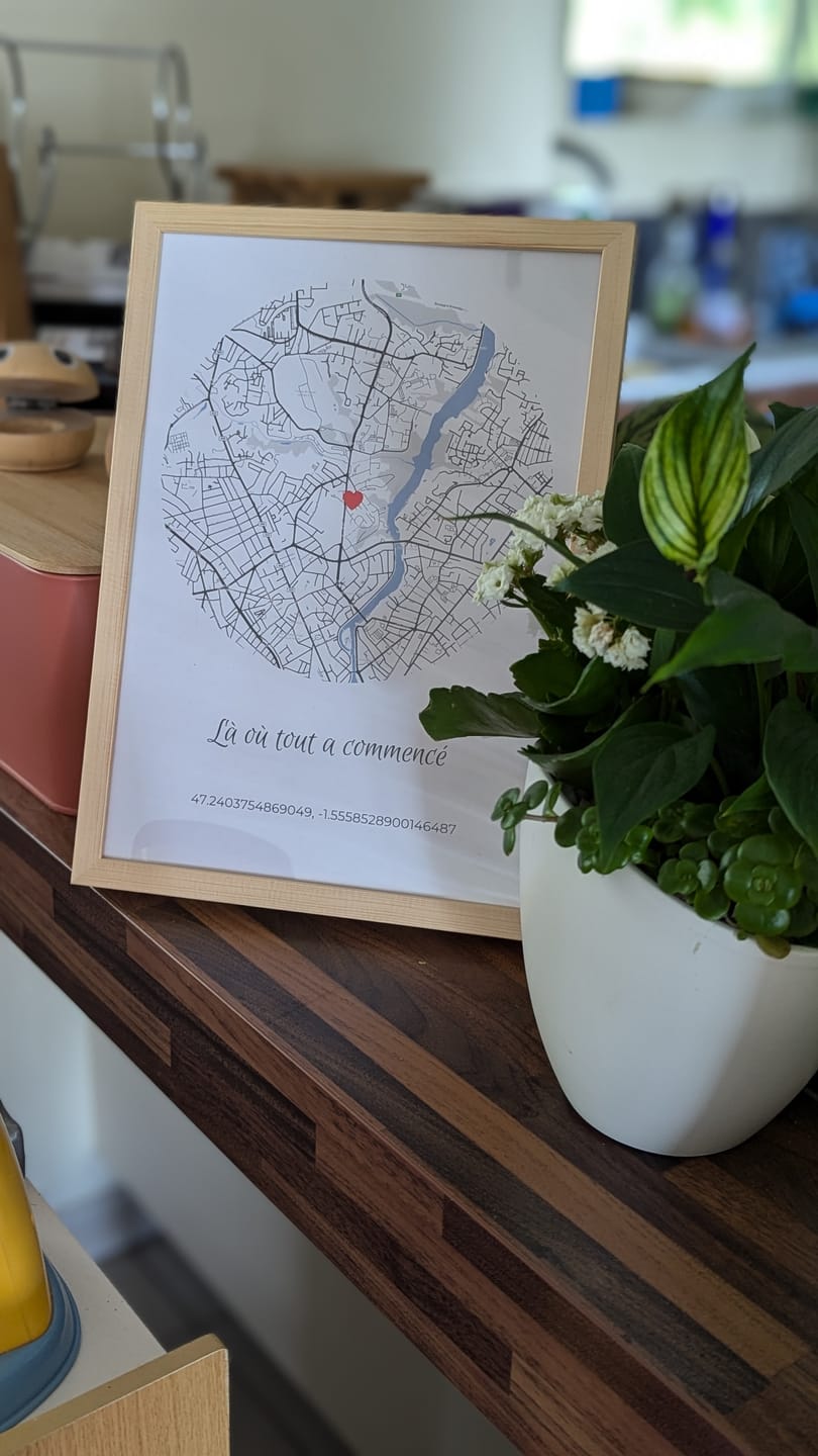Customer photo review of Là où tout a commencé - Affiche personnalisée