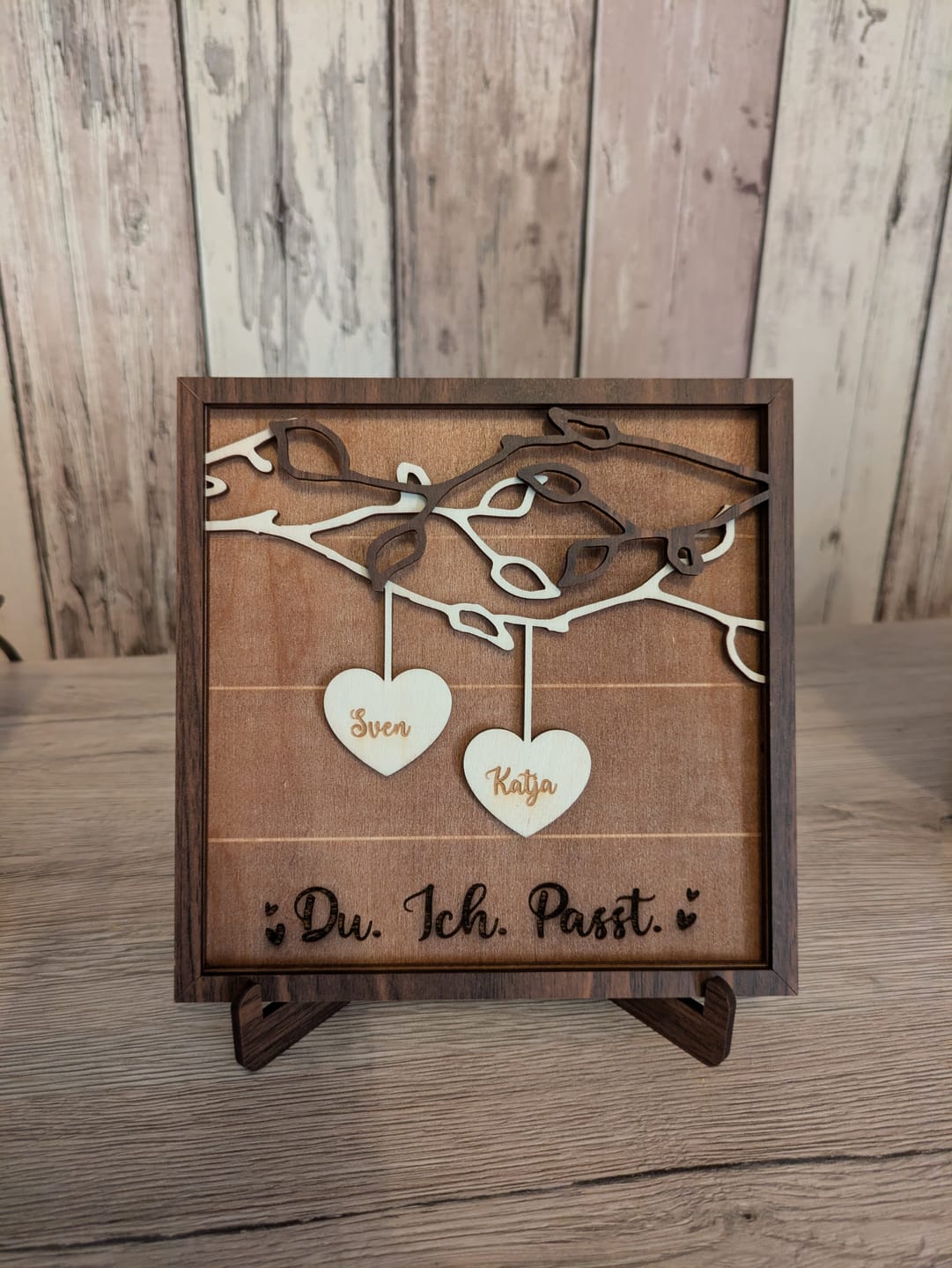 Customer photo review of Du & Ich - Paar-Herzaufsteller