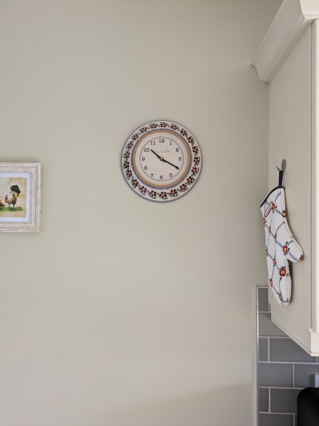 Customer photo review of Large Wall Clock Old Rose