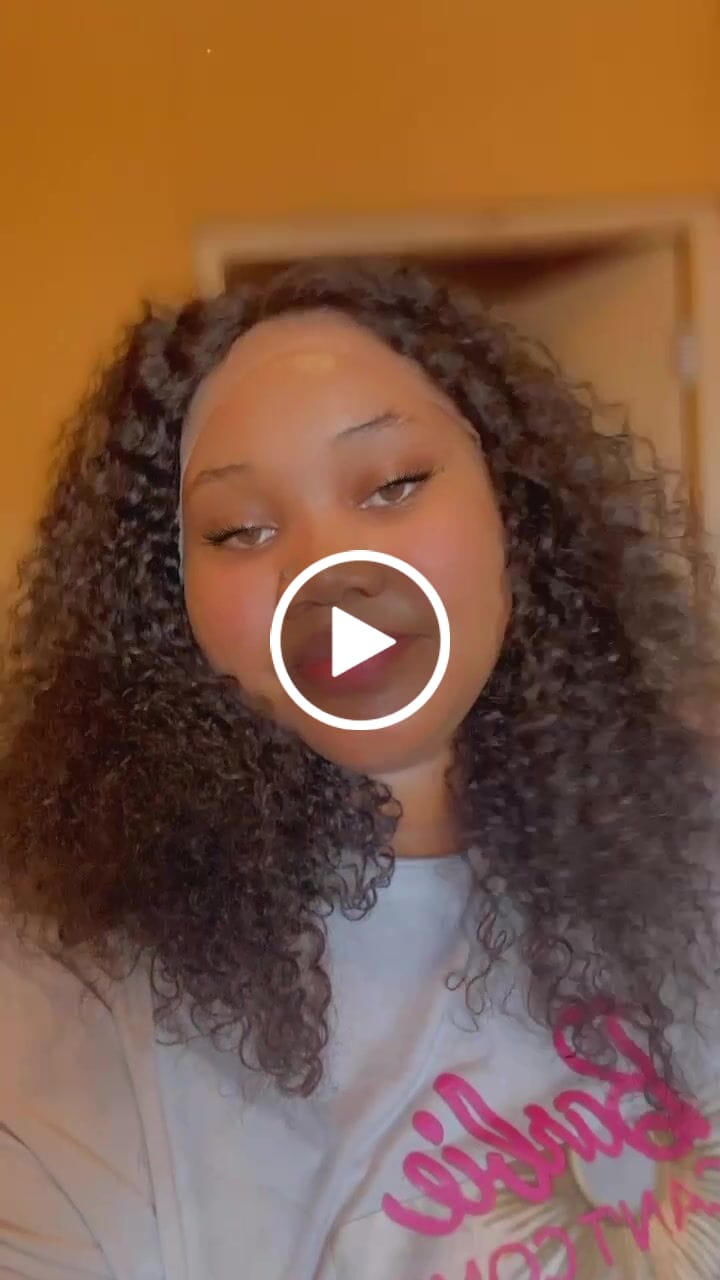 Customer video review of Glue-less Frontal Middle Part Closure Jerry Wig