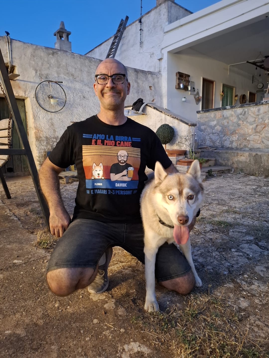 Customer photo review of Amo la birra e i miei animali da compagnia - Maglietta personalizzata