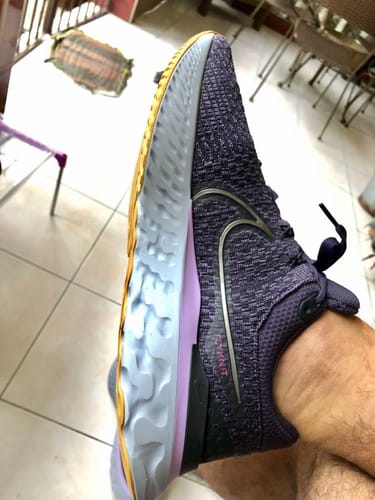 Customer photo review of Nike Men's React Infinity Run Flyknit 3 Road Running Shoes